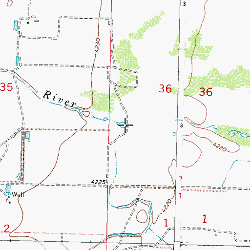 Topographic Map of Mimbres River, NM