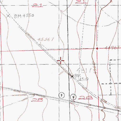 Topographic Map of Minero, NM