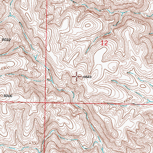 Topographic Map of Robledo Mountains, NM