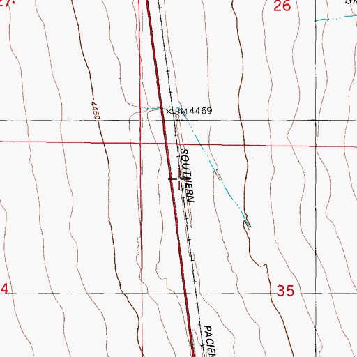 Topographic Map of Salinas, NM