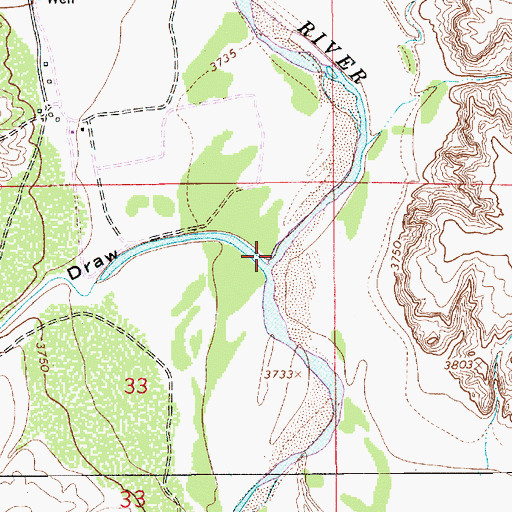 Topographic Map of Wylie Draw, NM