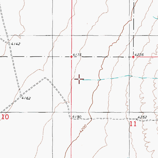 Topographic Map of Negro Ed Canyon, NM