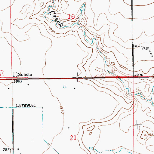 Topographic Map of Frio (historical), NM