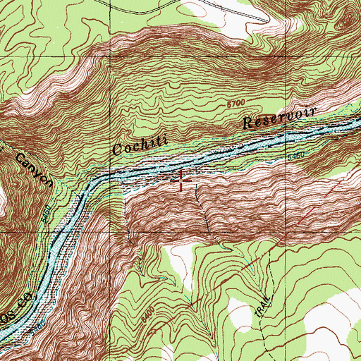 Topographic Map of Spring 8, NM