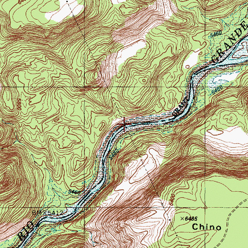 Topographic Map of Spring 5B, NM