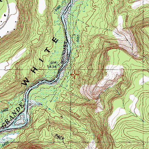 Topographic Map of Spring 5A, NM