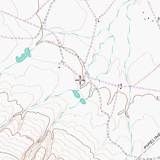 Topographic Map of 12R-59 Spring, NM