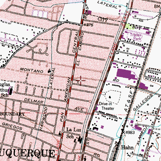Topographic Map of Nativity of the Blessed Virgin Mary, NM