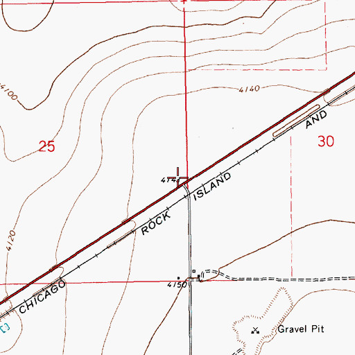 Topographic Map of Adberg (historical), NM