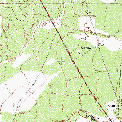 Topographic Map of Baboquivari High School, AZ