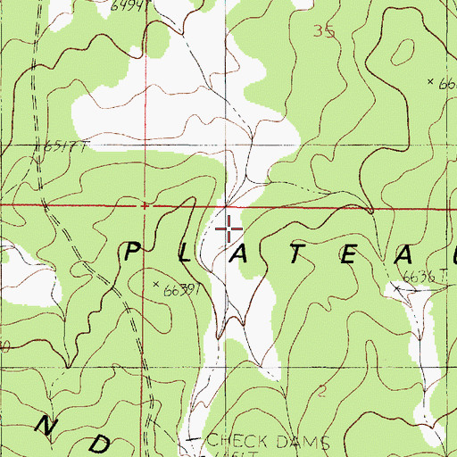 Topographic Map of Paria Plateau, AZ