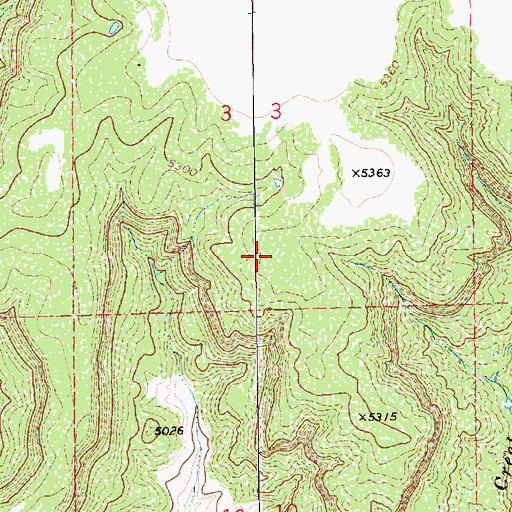 Topographic Map of Carbon Dioxide Number One Tinsley Mine, NM