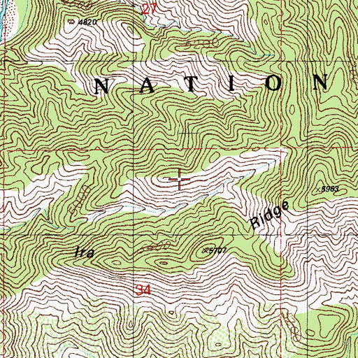 Topographic Map of Fleming Canyon Prospects, NM