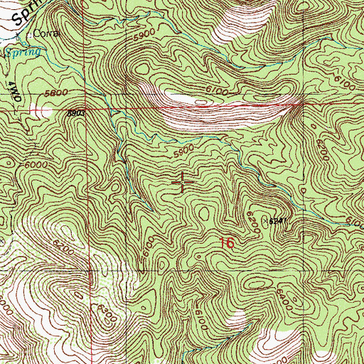 Topographic Map of Dorsey Mine, NM