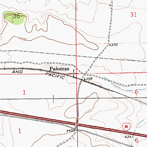Topographic Map of Hanley (historical), NM