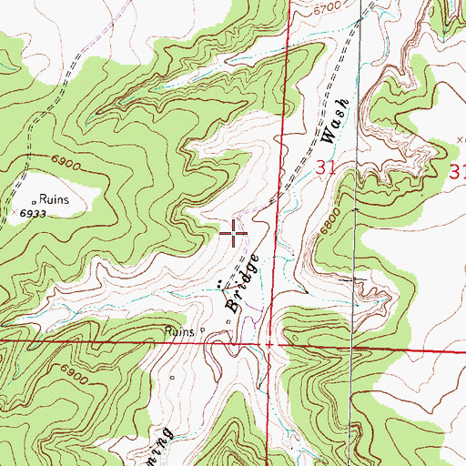Topographic Map of 15R-290 Water Well, NM