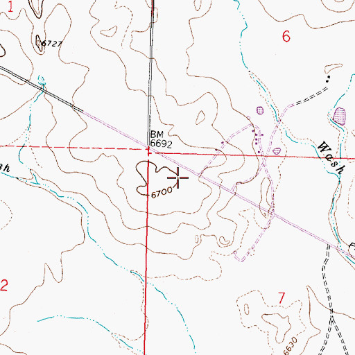 Topographic Map of D4-OE-1 Water Well, NM