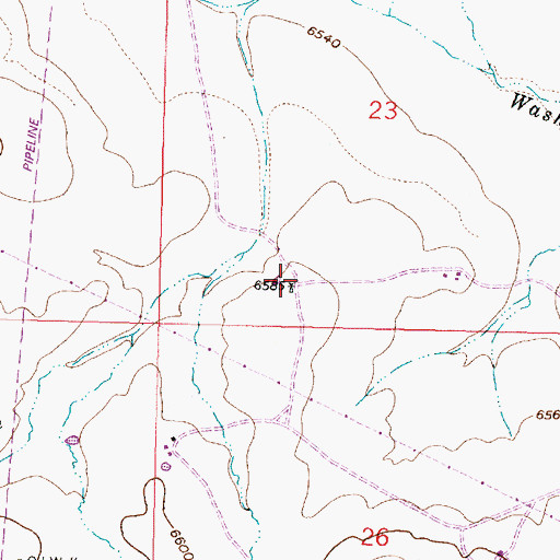 Topographic Map of 19K-333 Water Well, NM