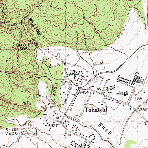 Topographic Map of Boarding School Water Well, NM