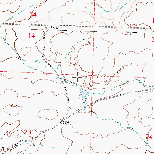 Topographic Map of Pitt Number 8 Water Well, NM