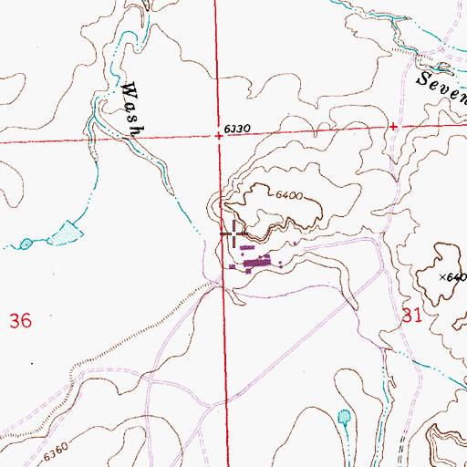 Topographic Map of 19-11-31-131-1 Water Well, NM