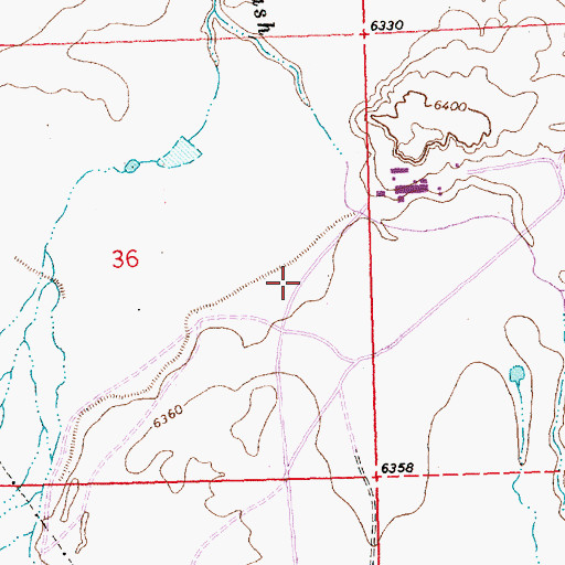 Topographic Map of SJ-109-S-7 Water Well, NM