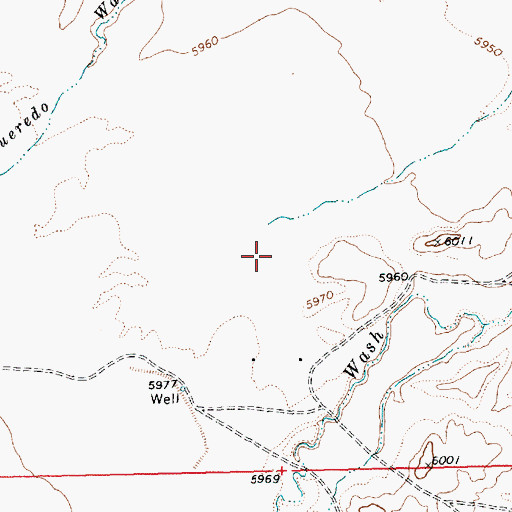 Topographic Map of 14M-25 Water Well, NM