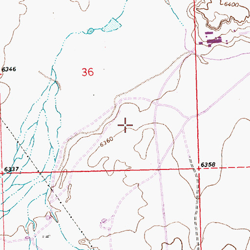 Topographic Map of 19-12-36-314-7 Water Well, NM
