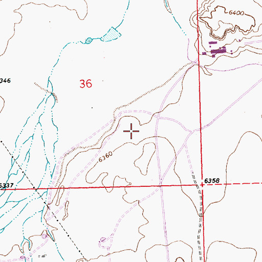 Topographic Map of 19-12-36-314-4 Water Well, NM