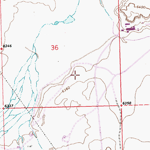 Topographic Map of 19-12-36-314-3 Water Well, NM