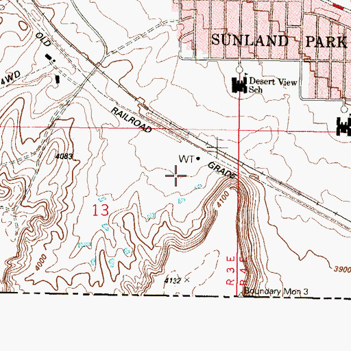 Topographic Map of Anapra 450 Water Well, NM