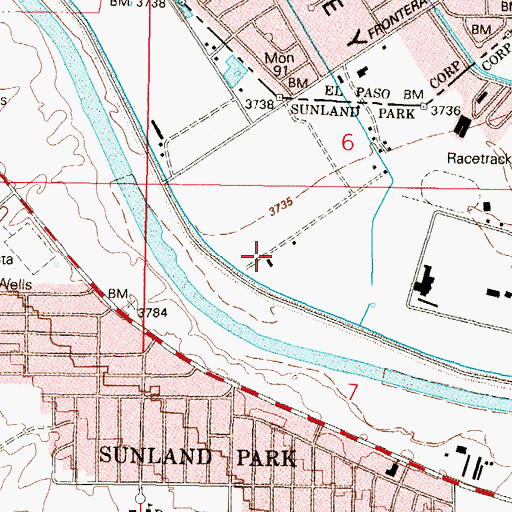 Topographic Map of NM4912526 Water Well, NM