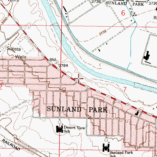 Topographic Map of TX U 64 Water Well, NM