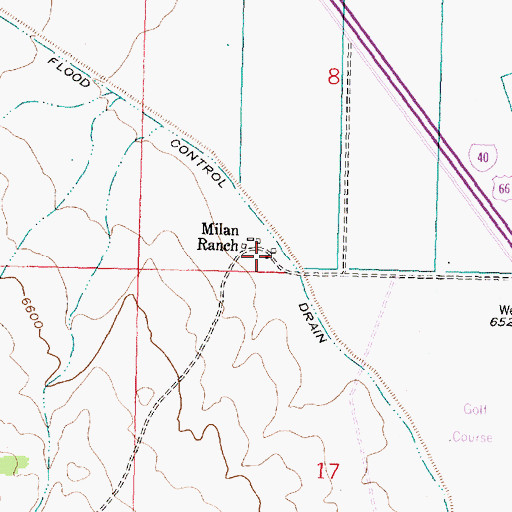Topographic Map of 10053 Water Well, NM