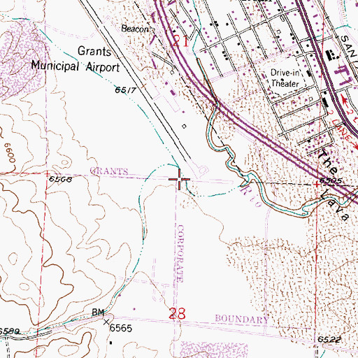 Topographic Map of 10063 Water Well, NM