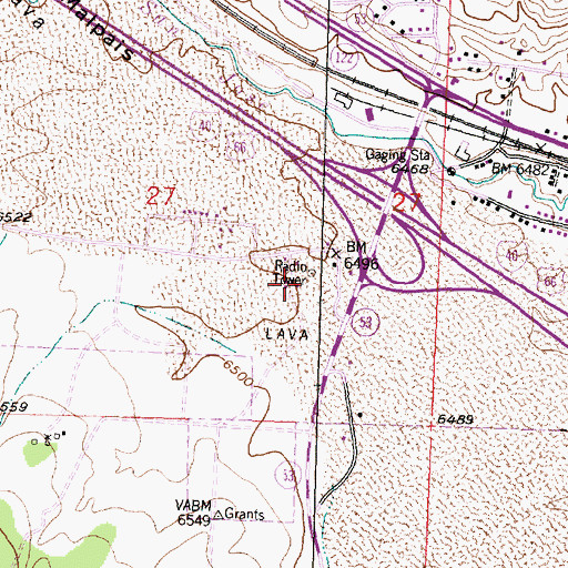 Topographic Map of 10066 Water Well, NM