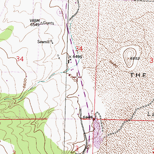 Topographic Map of 10067 Water Well, NM