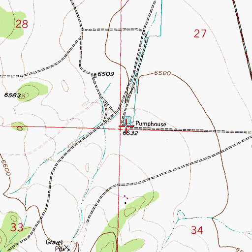 Topographic Map of 10043 Water Well, NM