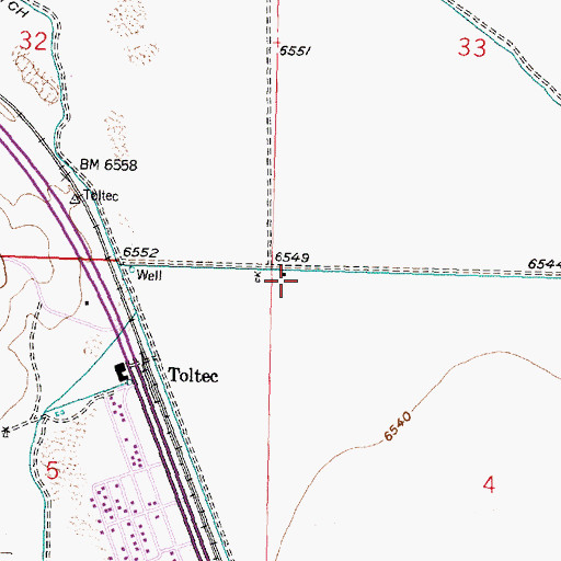 Topographic Map of 10044 Water Well, NM