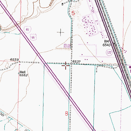 Topographic Map of 10051 Water Well, NM