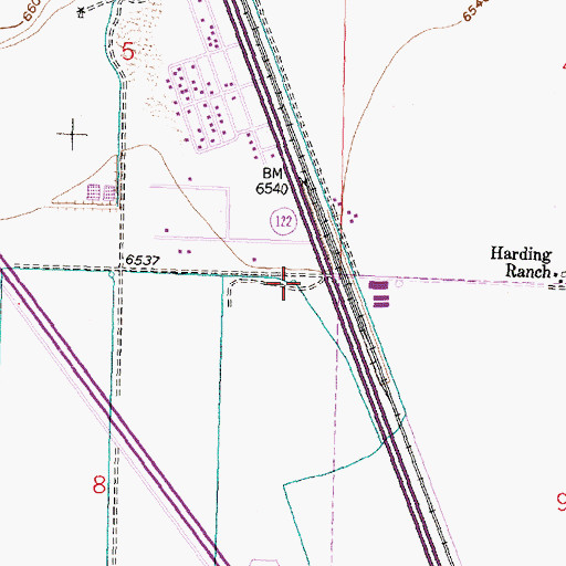 Topographic Map of 10052 Water Well, NM