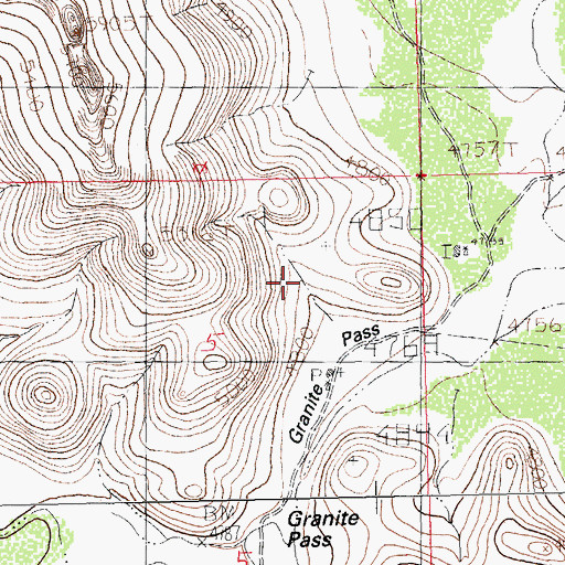 Topographic Map of Granite Water Well, NM