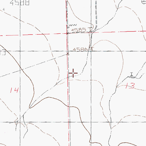 Topographic Map of Test 3 Water Well, NM