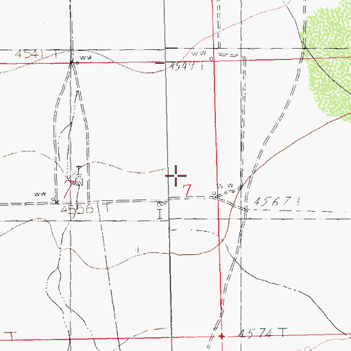 Topographic Map of 10199 Water Well, NM