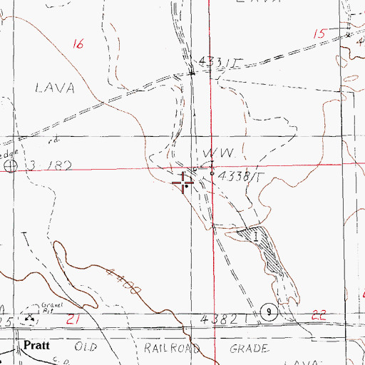 Topographic Map of 10136 Water Well, NM