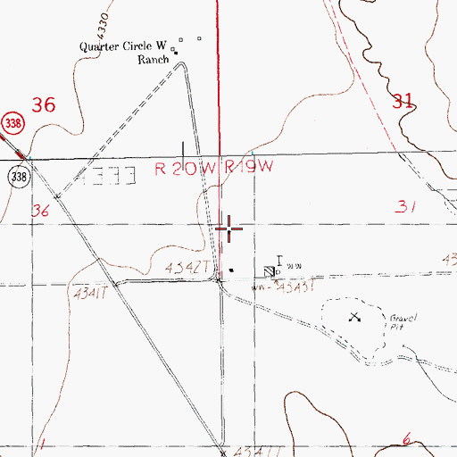 Topographic Map of 10087 Water Well, NM