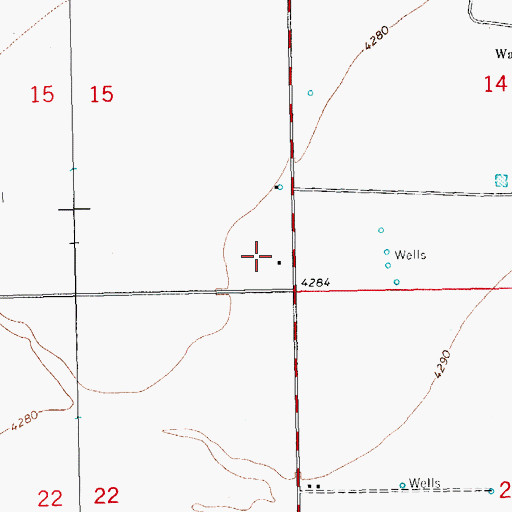 Topographic Map of 10113 Water Well, NM