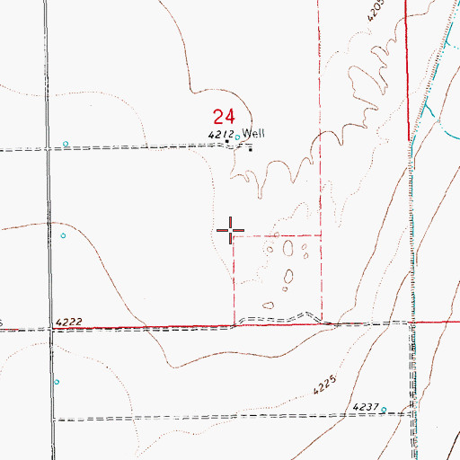 Topographic Map of 10067 Water Well, NM