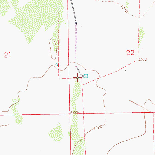 Topographic Map of 10403 Water Well, NM