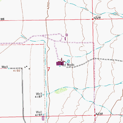 Topographic Map of Well A Water Well, NM